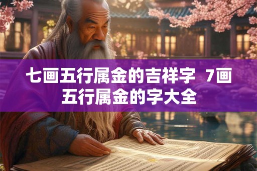 七画五行属金的吉祥字  7画五行属金的字大全
