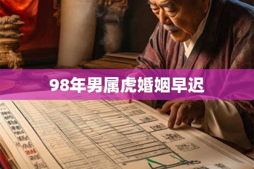 98年男属虎婚姻早迟