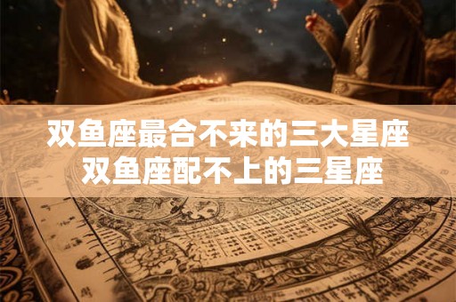 双鱼座最合不来的三大星座 双鱼座配不上的三星座