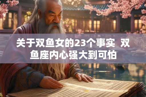 关于双鱼女的23个事实  双鱼座内心强大到可怕