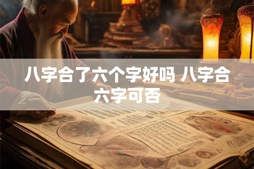 八字合了六个字好吗 八字合六字可否