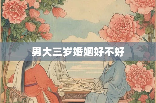 男大三岁婚姻好不好