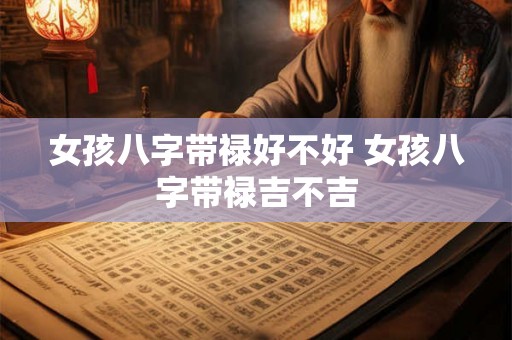 女孩八字带禄好不好 女孩八字带禄吉不吉
