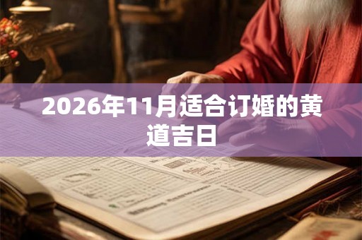 2026年11月适合订婚的黄道吉日 2026年11月适合订婚的黄道吉日