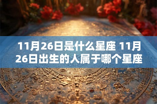 11月26日是什么星座 11月26日出生的人属于哪个星座
