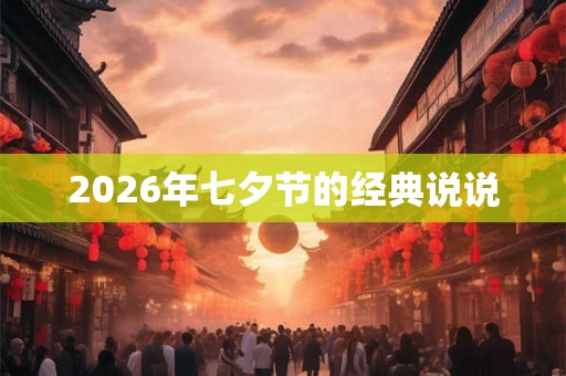 2026年七夕节的经典说说