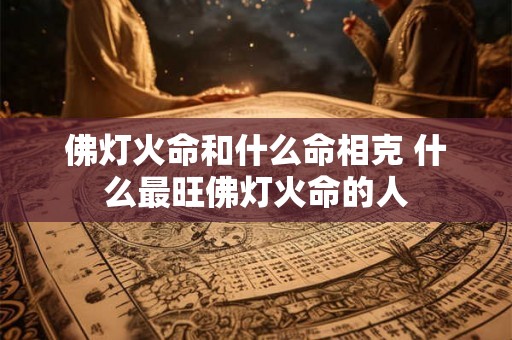 佛灯火命和什么命相克 什么最旺佛灯火命的人
