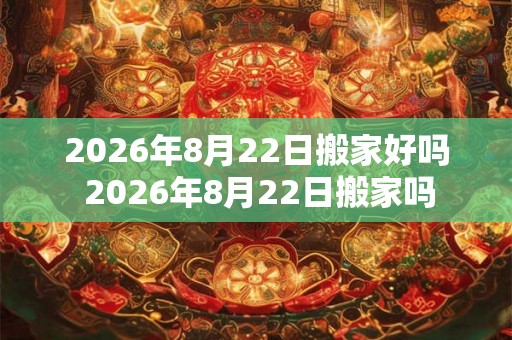 2026年8月22日搬家好吗 2026年8月22日搬家吗