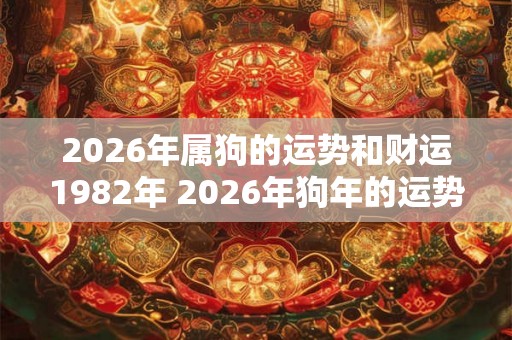 2026年属狗的运势和财运1982年 2026年狗年的运势和1982年的财运如何