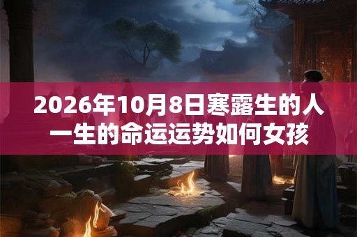 2026年10月8日寒露生的人一生的命运运势如何女孩