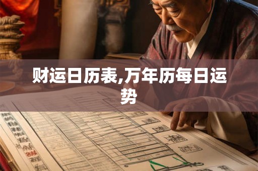 财运日历表,万年历每日运势 财运日历表,万年历每日运势