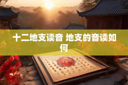 十二地支读音 地支的音读如何