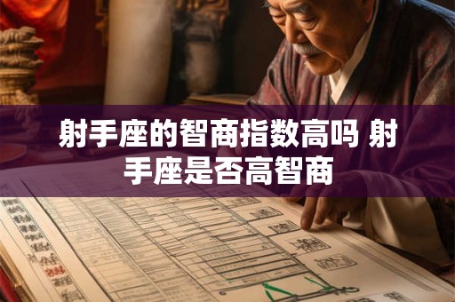 射手座的智商指数高吗 射手座是否高智商