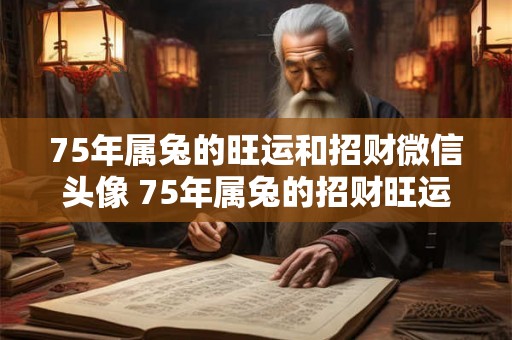 75年属兔的旺运和招财微信头像 75年属兔的招财旺运微信头像