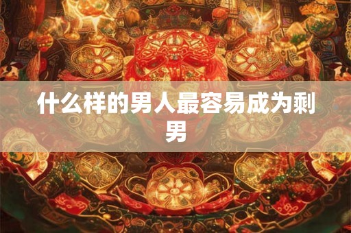什么样的男人最容易成为剩男 什么样的男人最容易成为剩男