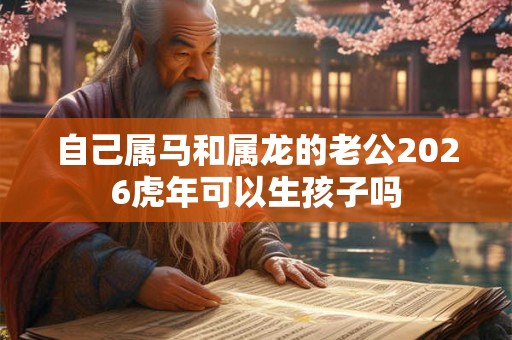 自己属马和属龙的老公2026虎年可以生孩子吗