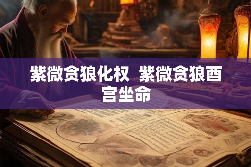 紫微贪狼化权 紫微贪狼酉宫坐命 紫微贪狼化权 紫微贪狼酉宫坐命