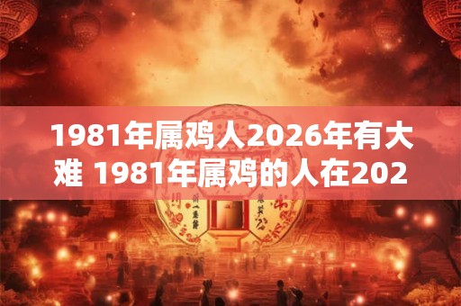 1981年属鸡人2026年有大难 1981年属鸡的人在2026年会面临什么大难