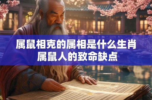 属鼠相克的属相是什么生肖 属鼠人的致命缺点
