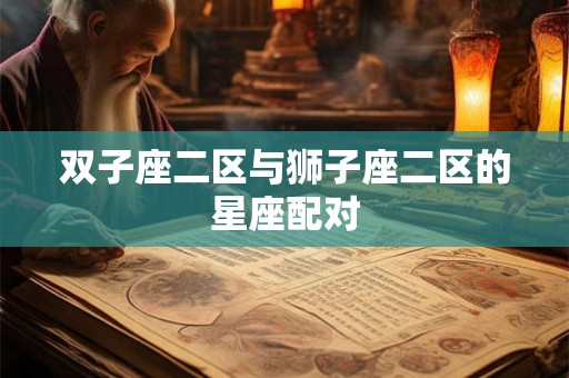 双子座二区与狮子座二区的星座配对