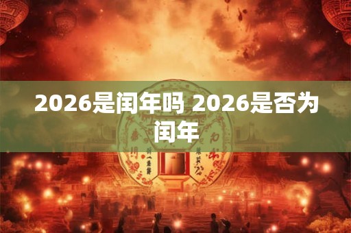 2026是闰年吗 2026是否为闰年