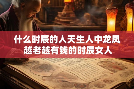 什么时辰的人天生人中龙凤 越老越有钱的时辰女人 什么时辰的人天生人中龙凤 越老越有钱的时辰女人