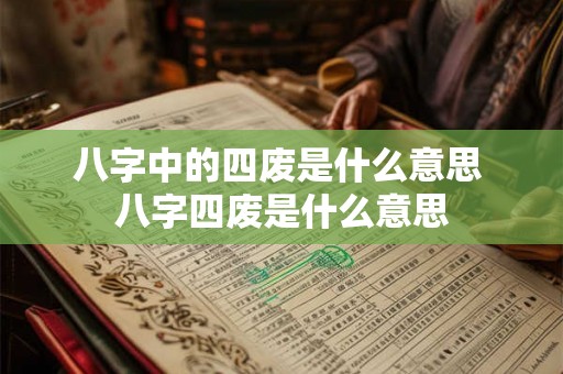 八字中的四废是什么意思 八字四废是什么意思