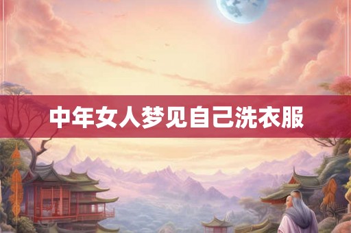 中年女人梦见自己洗衣服