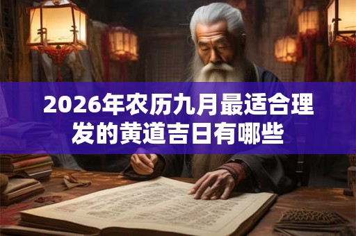 2026年农历九月最适合理发的黄道吉日有哪些 2026年农历九月最适合理发的黄道吉日有哪些