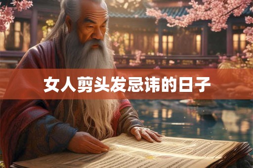女人剪头发忌讳的日子