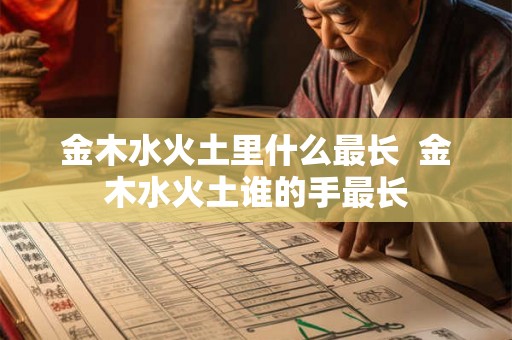 金木水火土里什么最长 金木水火土谁的手最长 金木水火土里什么最长 金木水火土谁的手最长