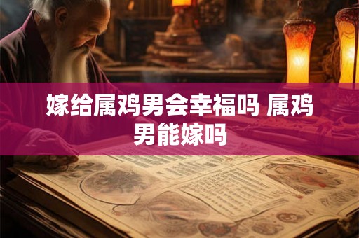 嫁给属鸡男会幸福吗 属鸡男能嫁吗 嫁给属鸡男会幸福吗 属鸡男能嫁吗