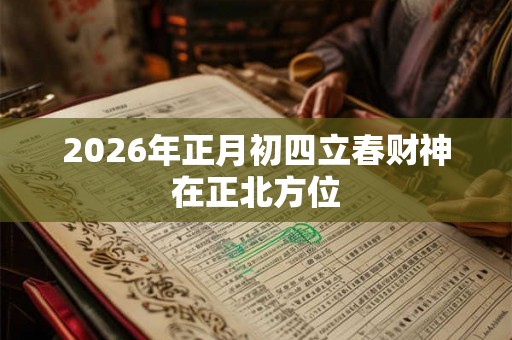 2026年正月初四立春财神在正北方位