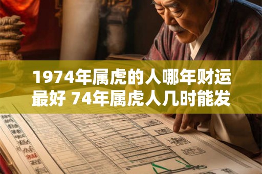 1974年属虎的人哪年财运最好 74年属虎人几时能发财