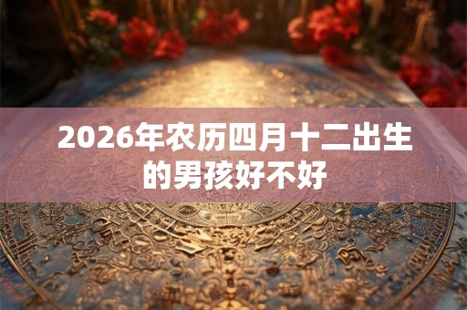 2026年农历四月十二出生的男孩好不好