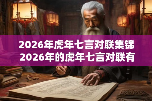 2026年虎年七言对联集锦 2026年的虎年七言对联有哪些