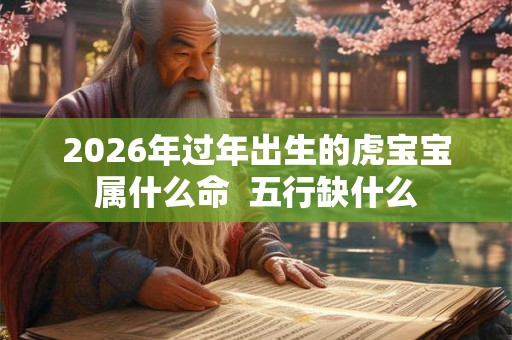 2026年过年出生的虎宝宝属什么命  五行缺什么