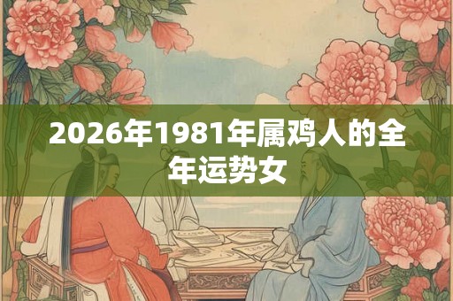2026年1981年属鸡人的全年运势女