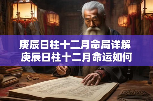 庚辰日柱十二月命局详解 庚辰日柱十二月命运如何 庚辰日柱十二月命局详解 庚辰日柱十二月命运如何