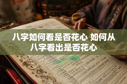 八字如何看是否花心 如何从八字看出是否花心