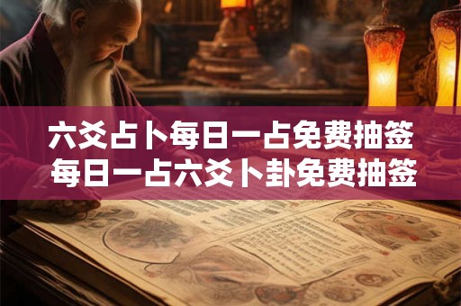 六爻占卜每日一占免费抽签 每日一占六爻卜卦免费抽签
