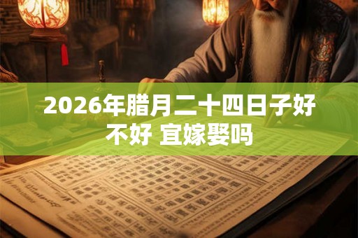 2026年腊月二十四日子好不好 宜嫁娶吗