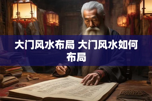 大门风水布局 大门风水如何布局