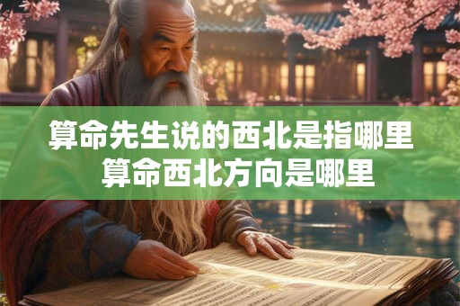 算命先生说的西北是指哪里  算命西北方向是哪里