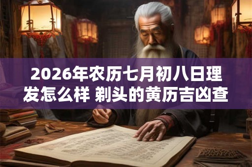 2026年农历七月初八日理发怎么样 剃头的黄历吉凶查询