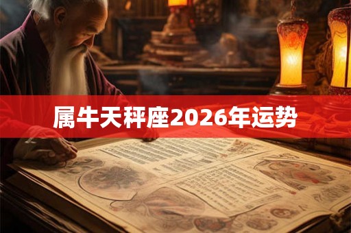 属牛天秤座2026年运势
