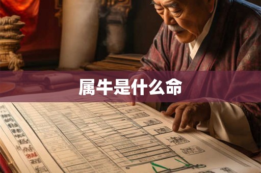 属牛是什么命