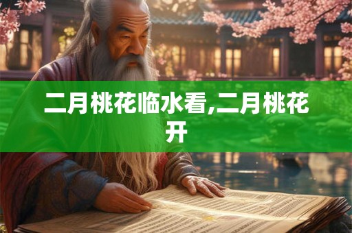 二月桃花临水看,二月桃花开