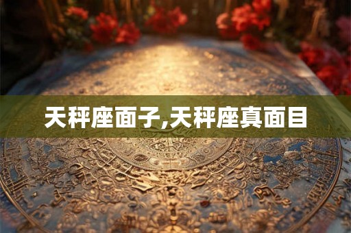 天秤座面子,天秤座真面目