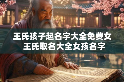 王氏孩子起名字大全免费女  王氏取名大全女孩名字